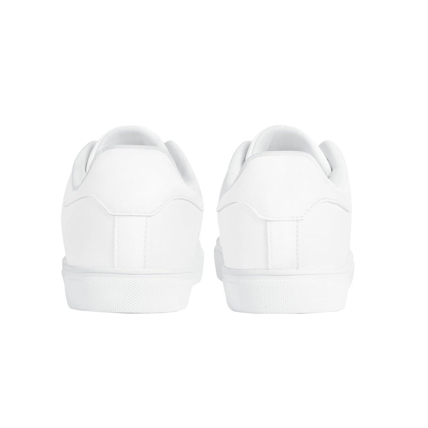 Custom Low Top Leather Shoes - White D27 Colloid Colors