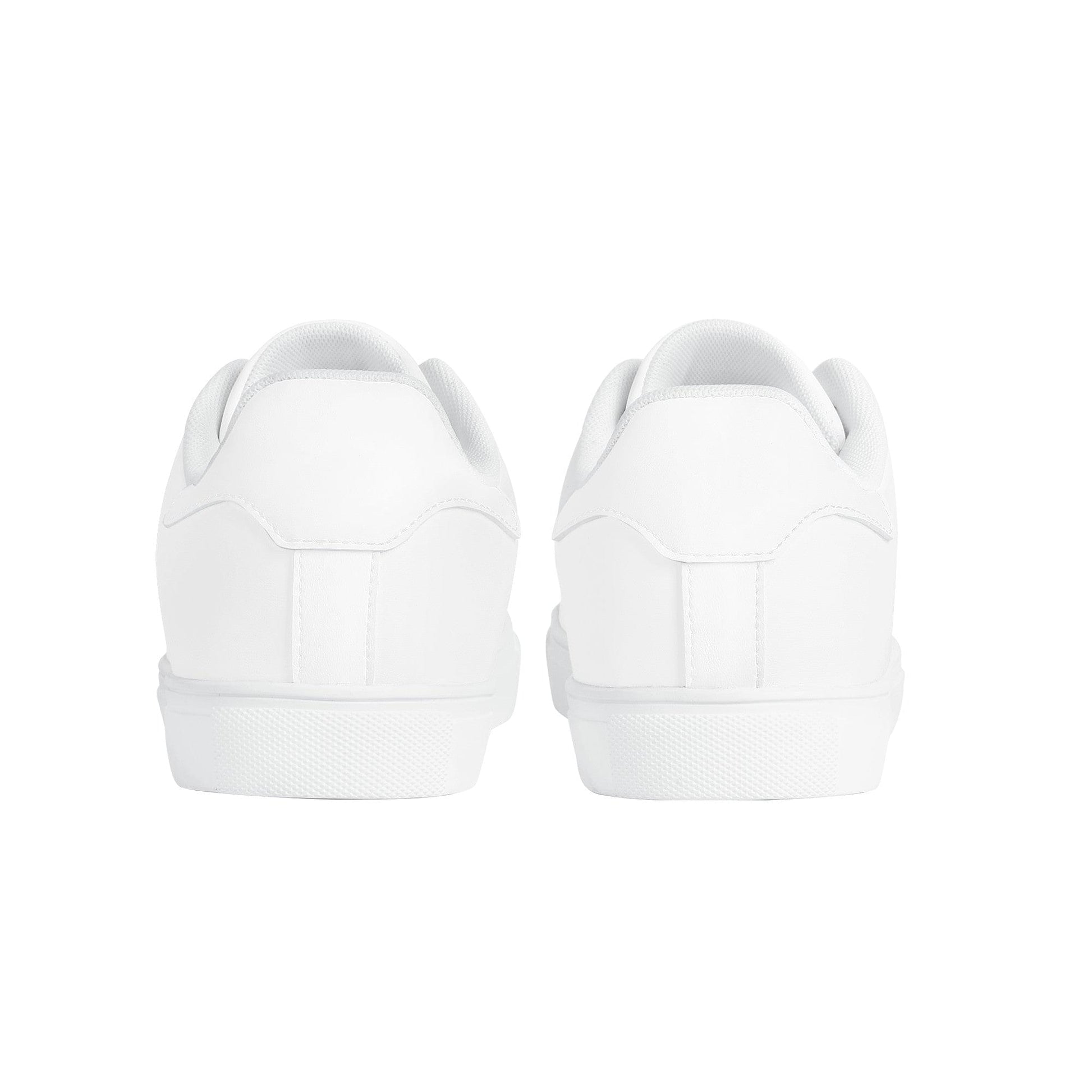 Custom Low Top Leather Shoes - White D27 Colloid Colors