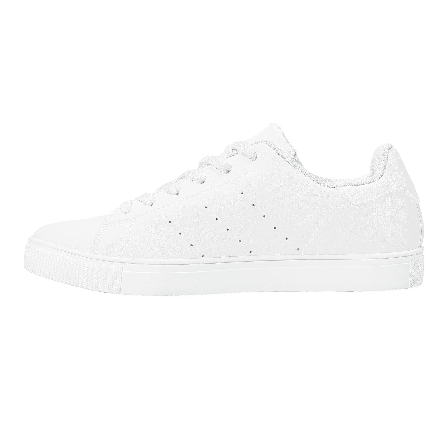 Custom Low Top Leather Shoes - White D27 Colloid Colors