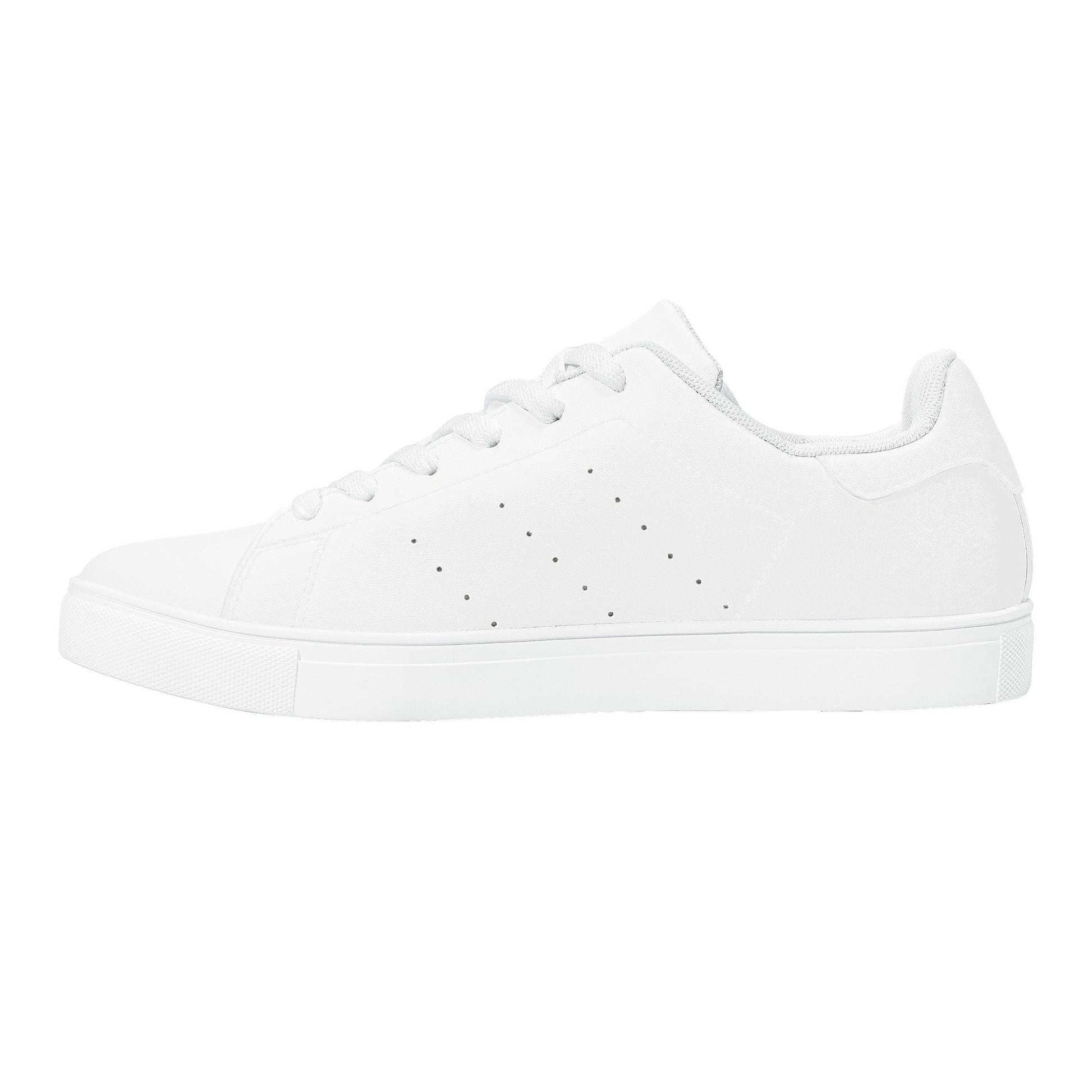 Custom Low Top Leather Shoes - White D27 Colloid Colors