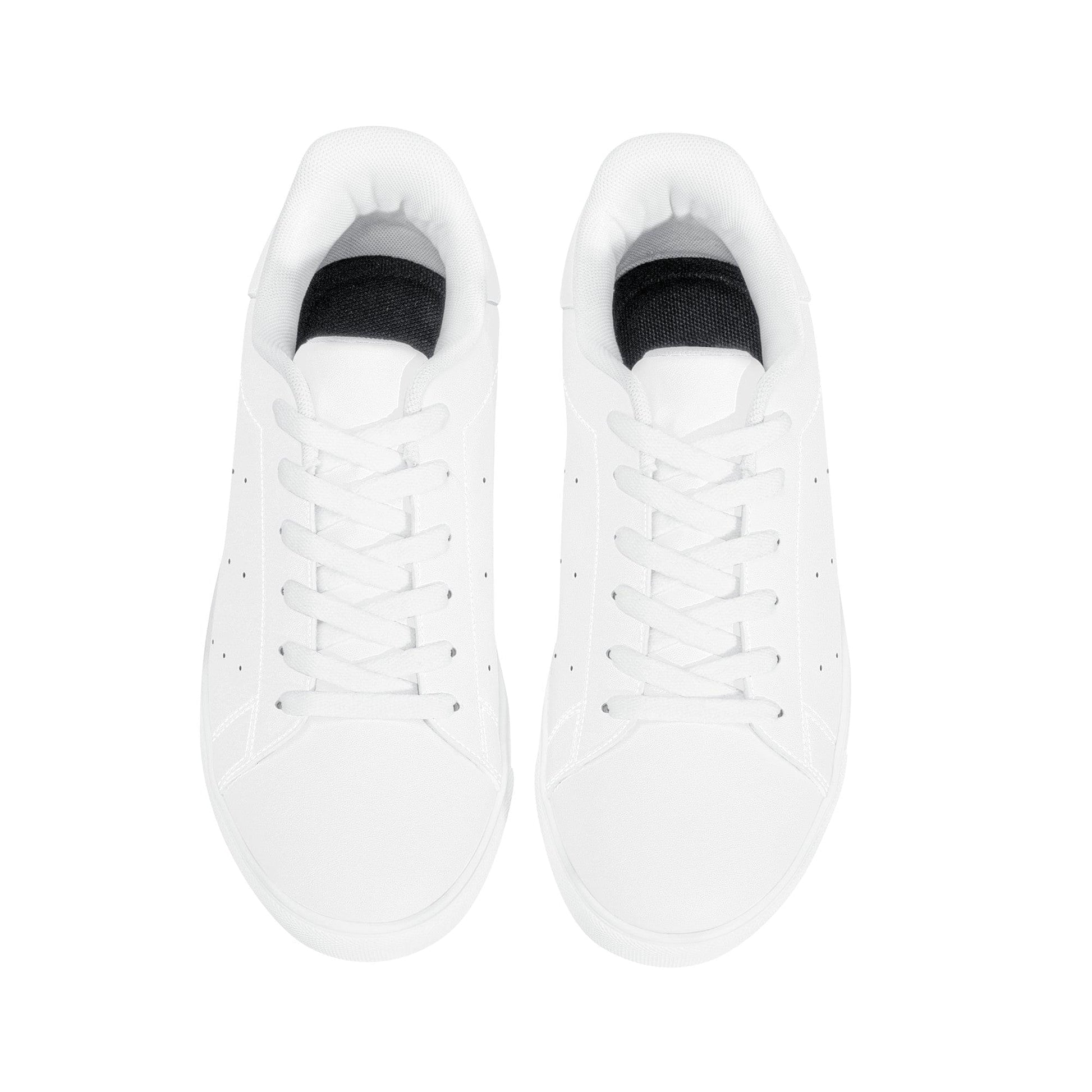 Custom Low Top Leather Shoes - White D27 Colloid Colors