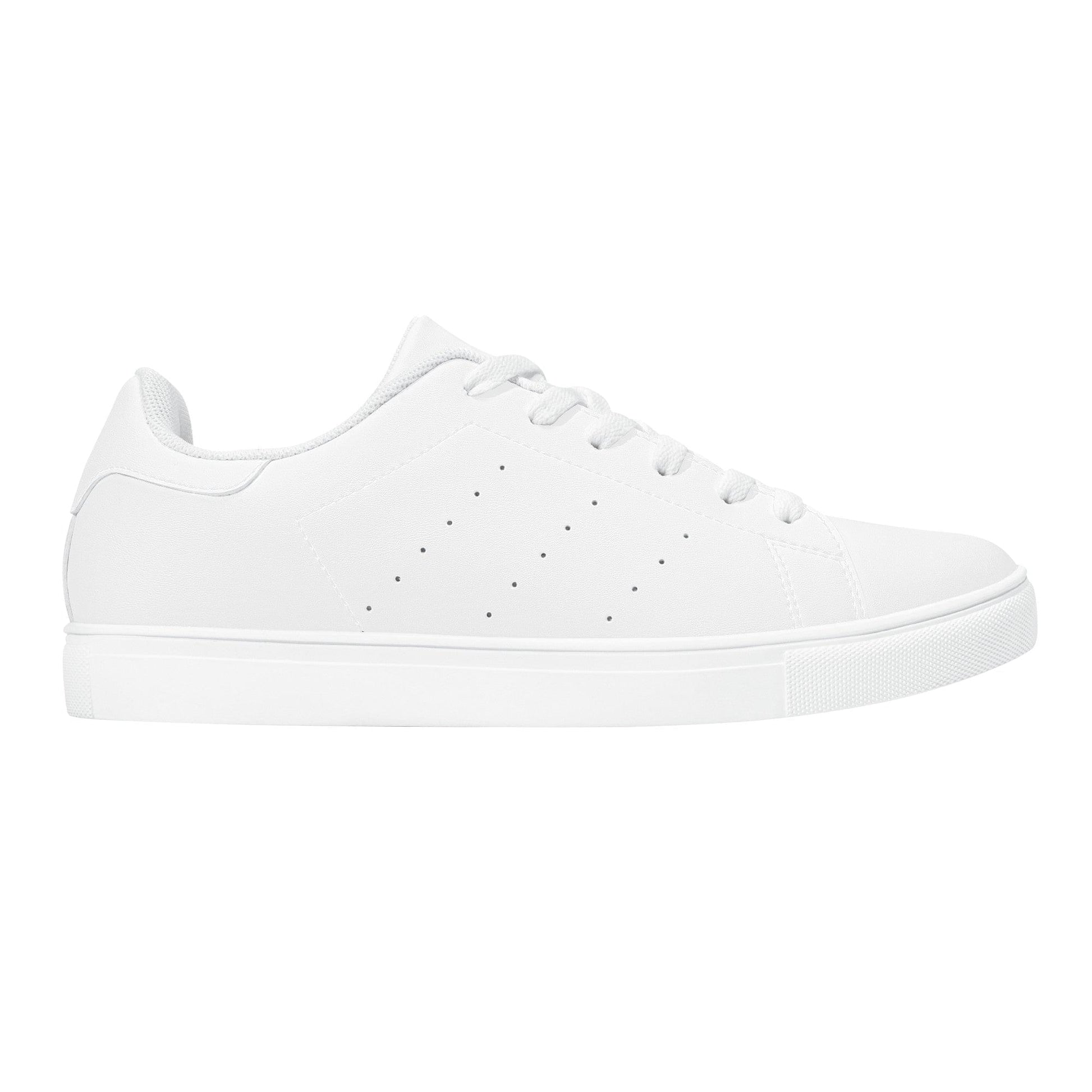 Custom Low Top Leather Shoes - White D27 Colloid Colors