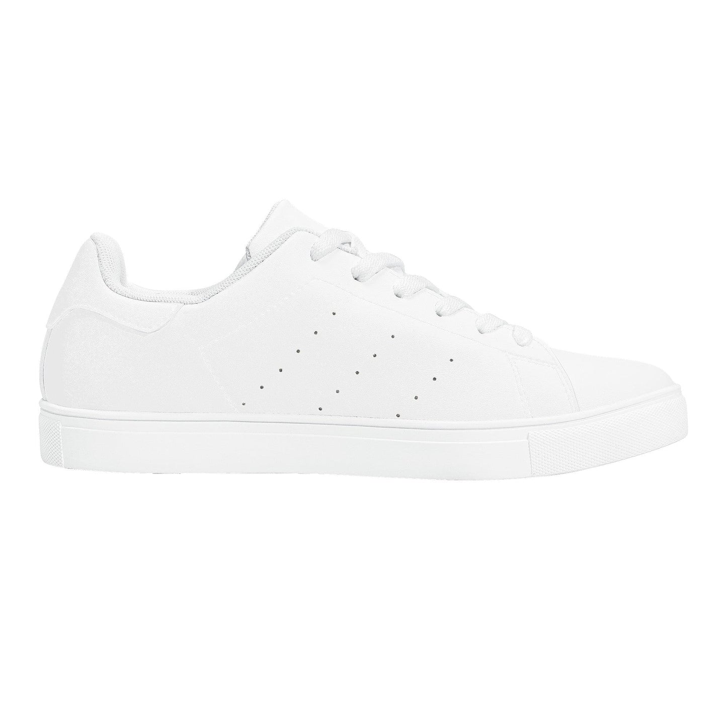 Custom Low Top Leather Shoes - White D27 Colloid Colors