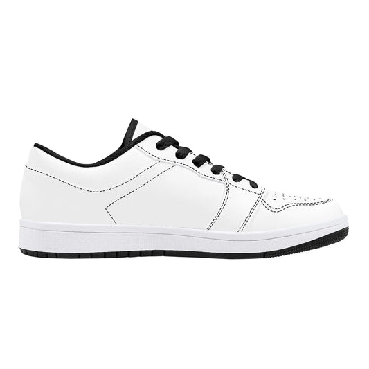 Custom Low Top Leather Sneakers - Black D15 Colloid Colors