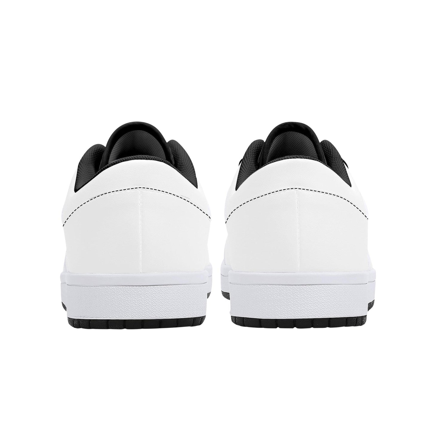 Custom Low Top Leather Sneakers - Black D15 Colloid Colors