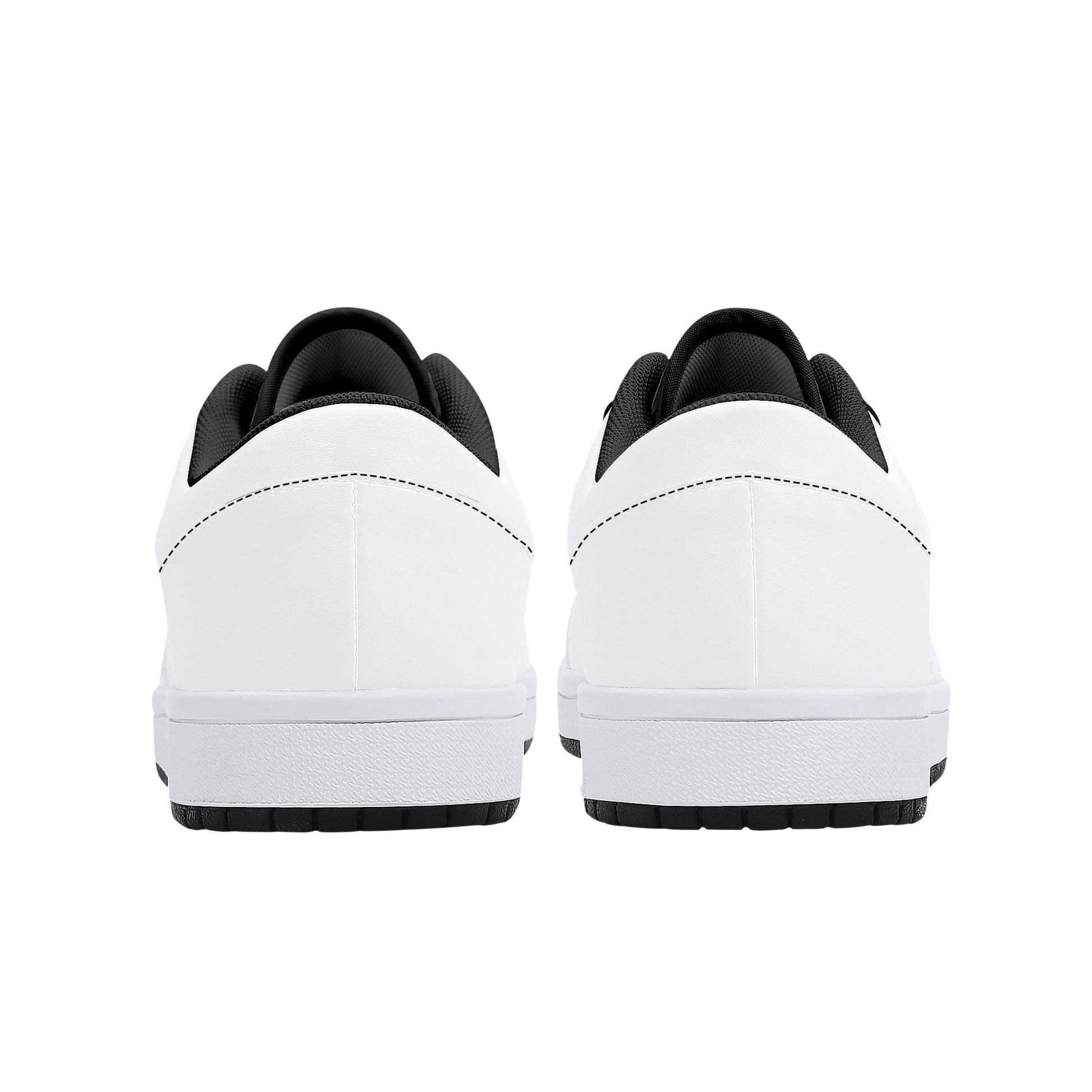 Custom Low Top Leather Sneakers - Black D15 Colloid Colors