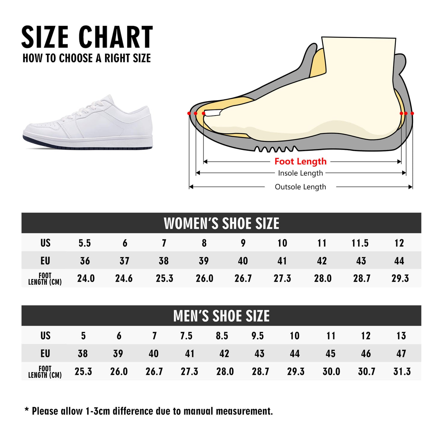 Custom Low Top Leather Sneakers -White D15 Colloid Colors
