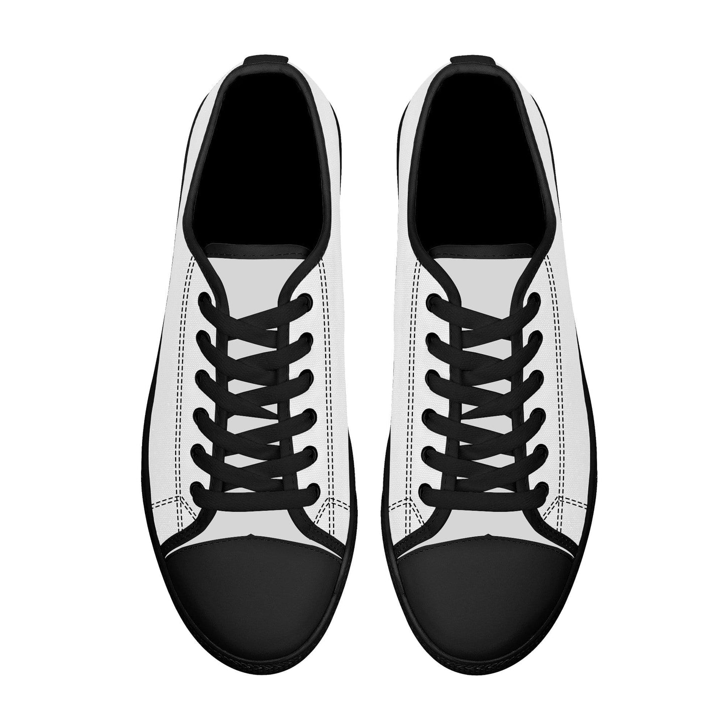 Custom Low Top Shoes Canvas - Black FXS Colloid Colors