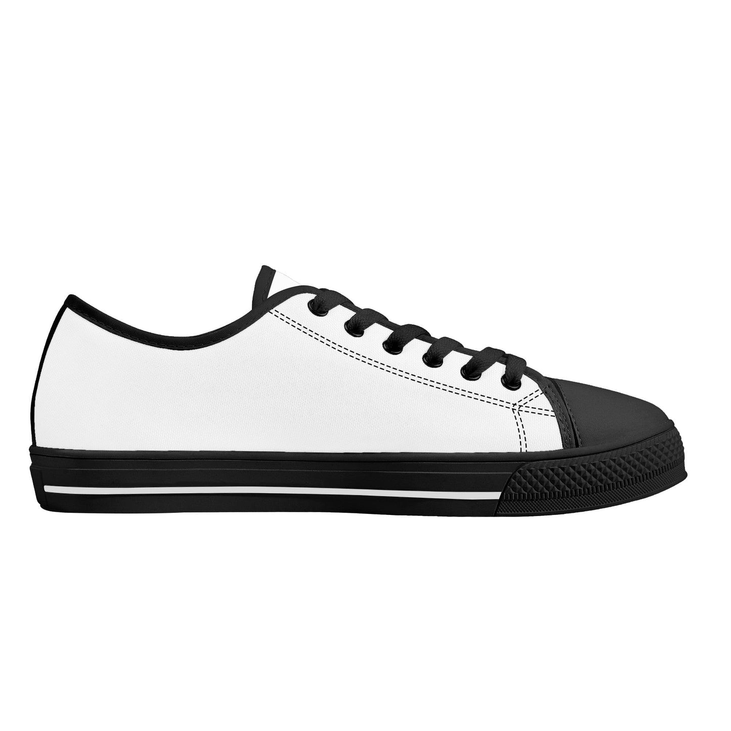 Custom Low Top Shoes Canvas - Black FXS Colloid Colors