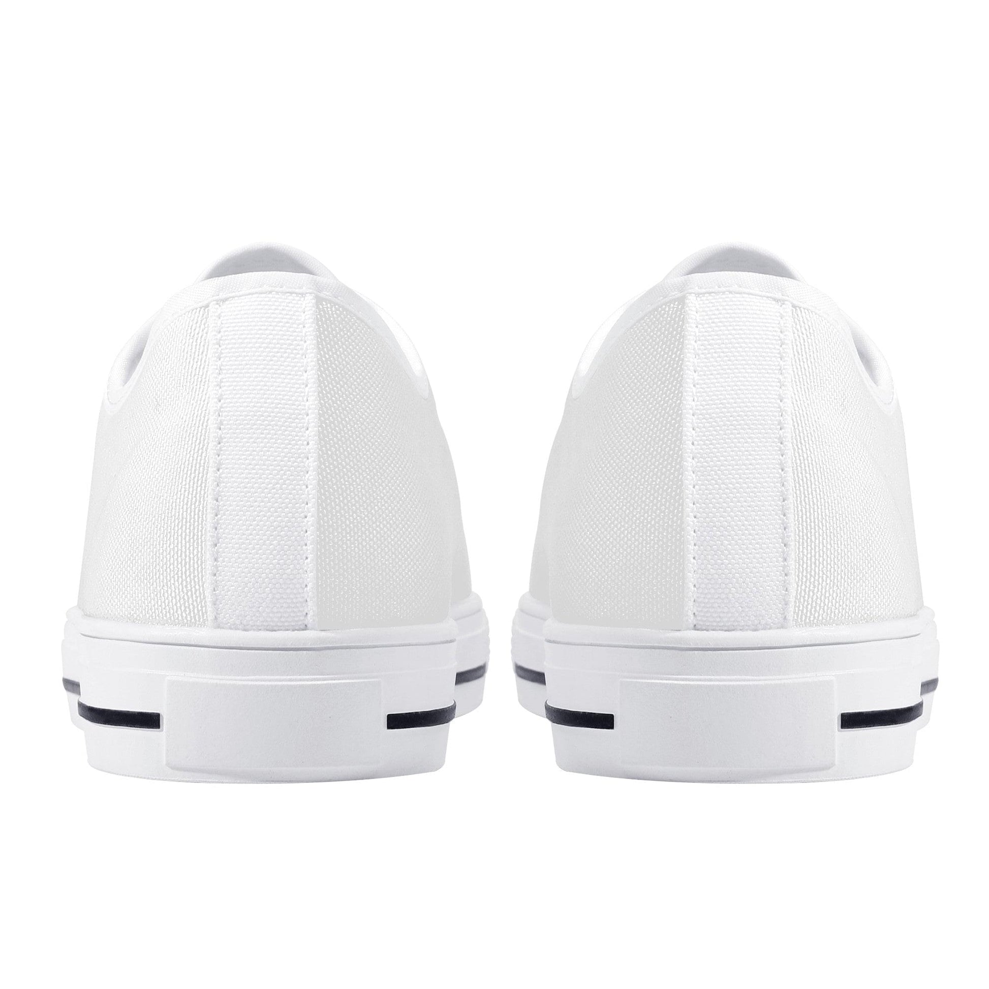 Custom Low Top  Shoes Canvas- White D24 Colloid Colors