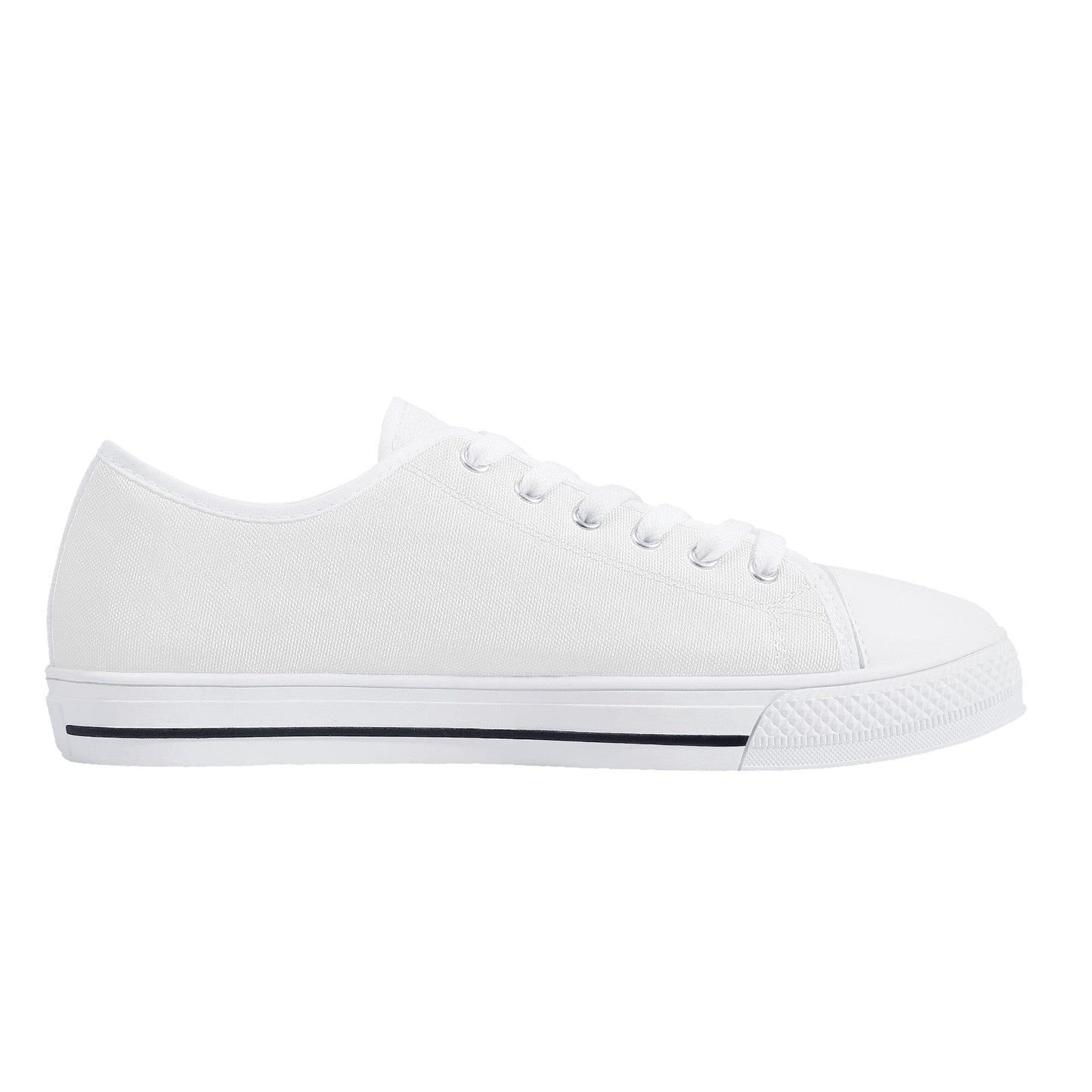 Custom Low Top  Shoes Canvas- White D24 Colloid Colors