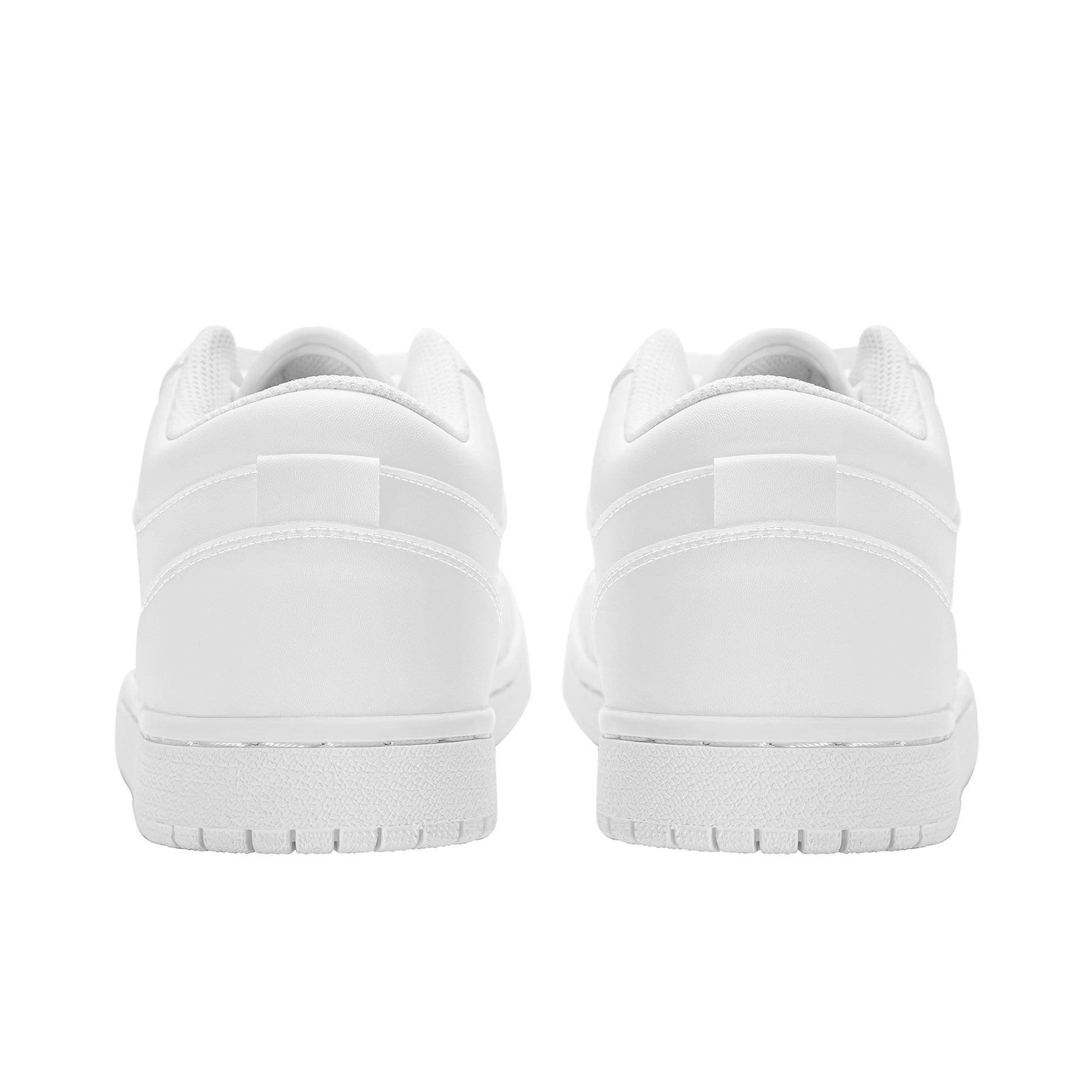 Custom Low Top Skateboard Sneakers - White Colloid Colors