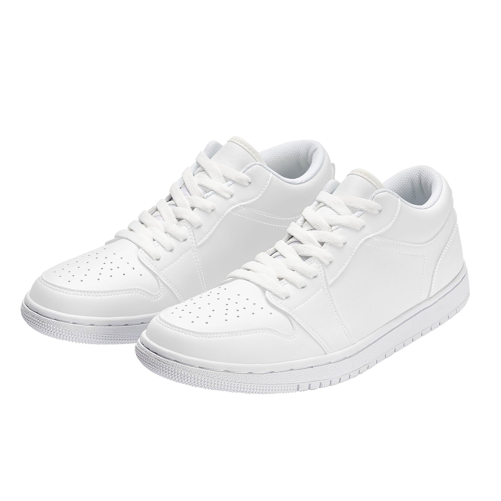 Custom Low Top Skateboard Sneakers - White Colloid Colors