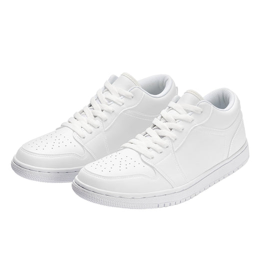 Custom Low Top Skateboard Sneakers - White Colloid Colors