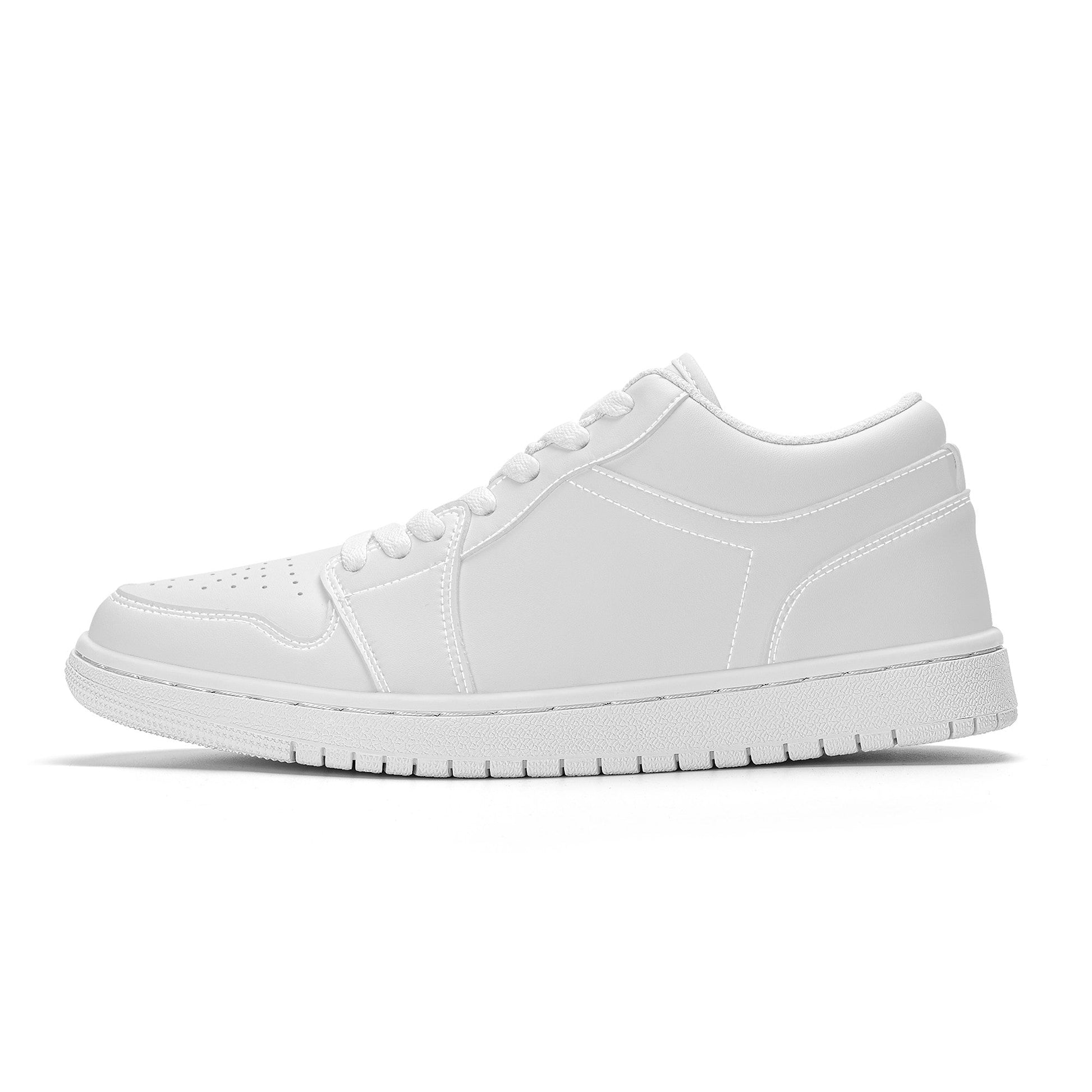 Custom Low Top Skateboard Sneakers - White Colloid Colors