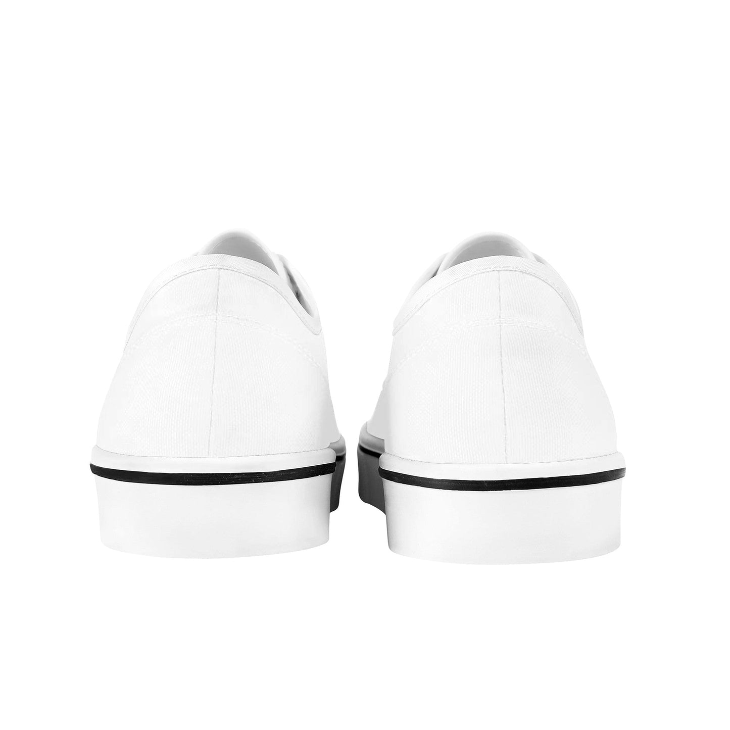 Custom Skate Shoes Canvas - White D3S Colloid Colors