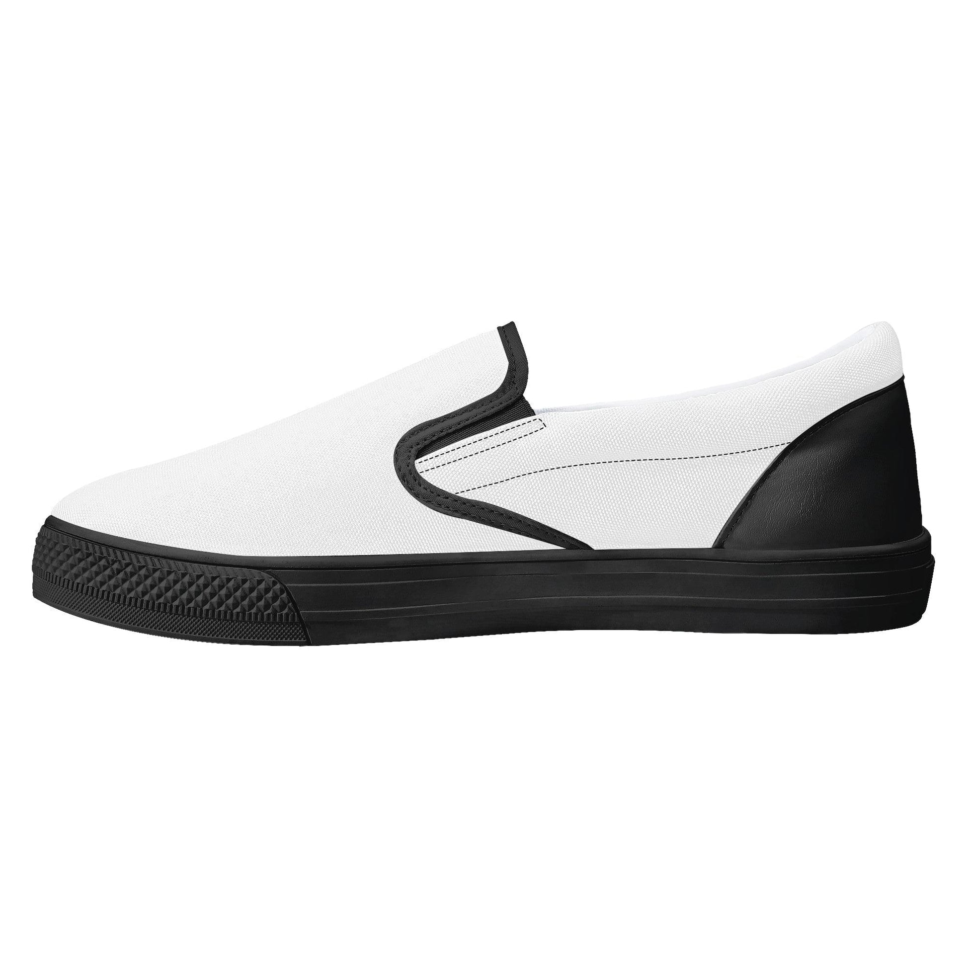 Custom Slip on Shoes - Black D31 Colloid Colors