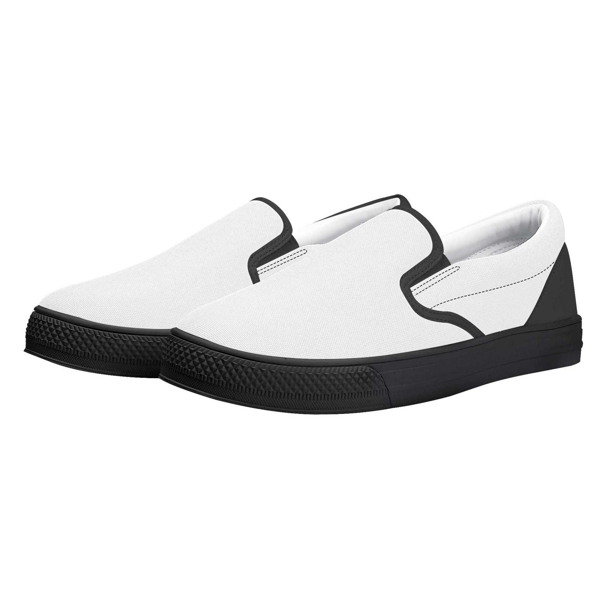Custom Slip on Shoes - Black D31 Colloid Colors