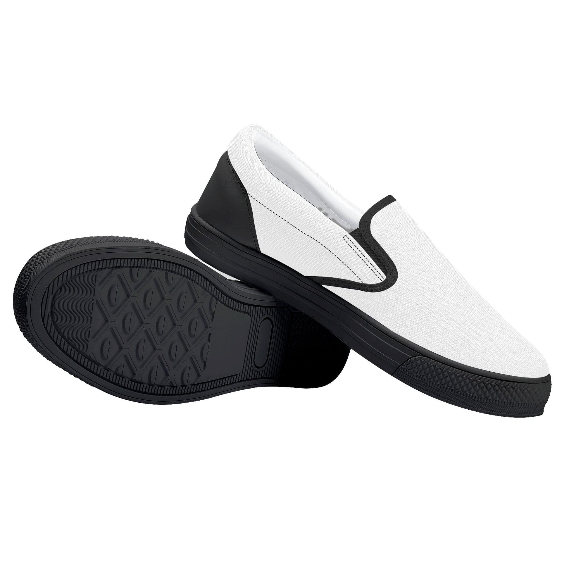 Custom Slip on Shoes - Black D31 Colloid Colors