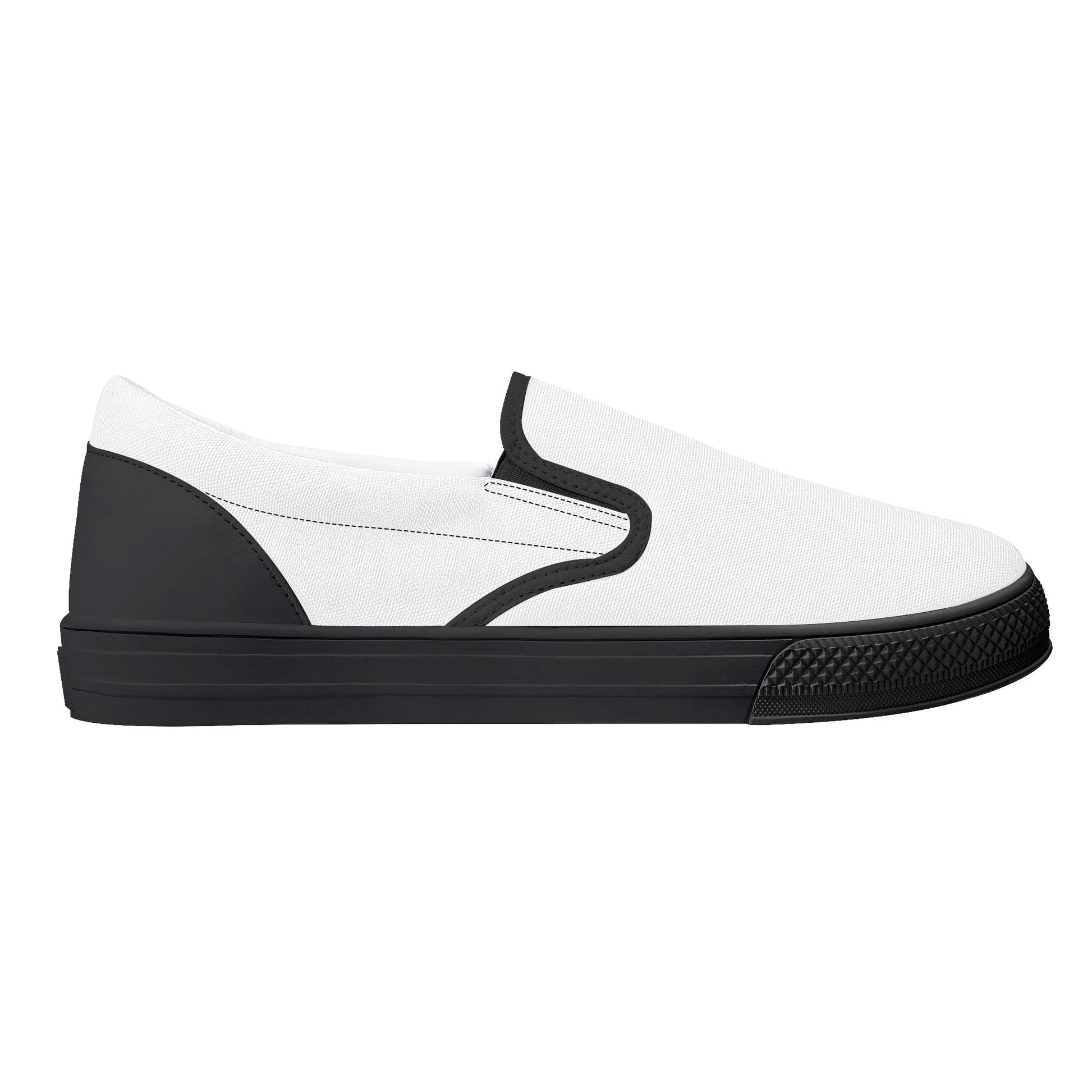 Custom Slip on Shoes - Black D31 Colloid Colors