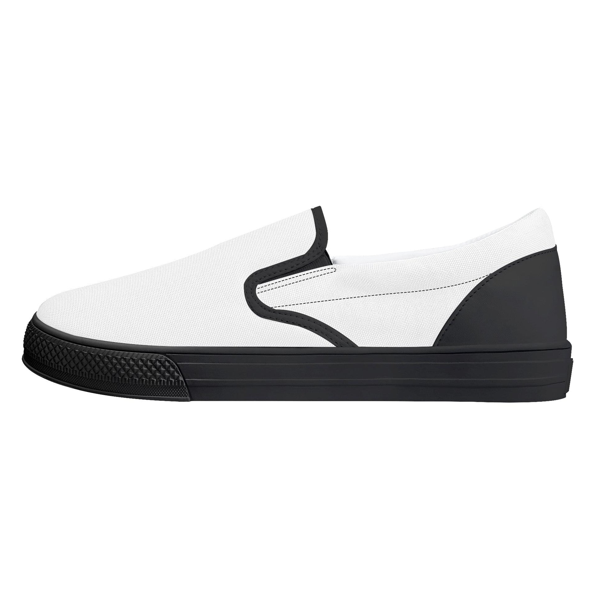 Custom Slip on Shoes - Black D31 Colloid Colors
