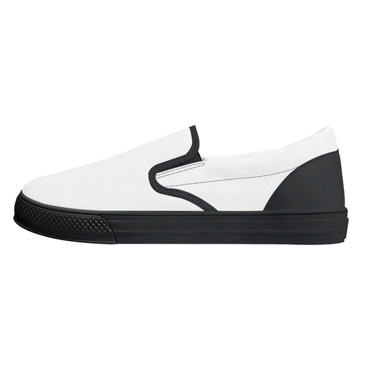Custom Slip on Shoes - Black D31 Colloid Colors