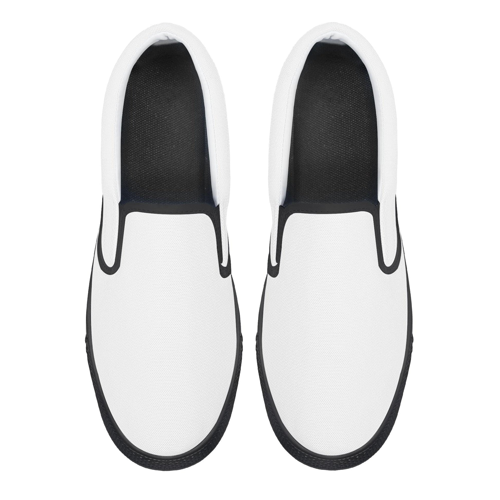 Custom Slip on Shoes - Black D31 Colloid Colors
