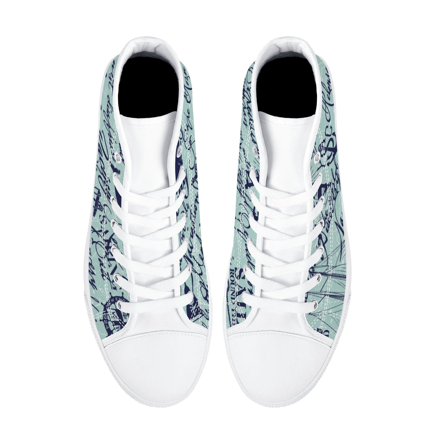 Designer High Top Canvas Shoes - D25 X1 Colloid Colors