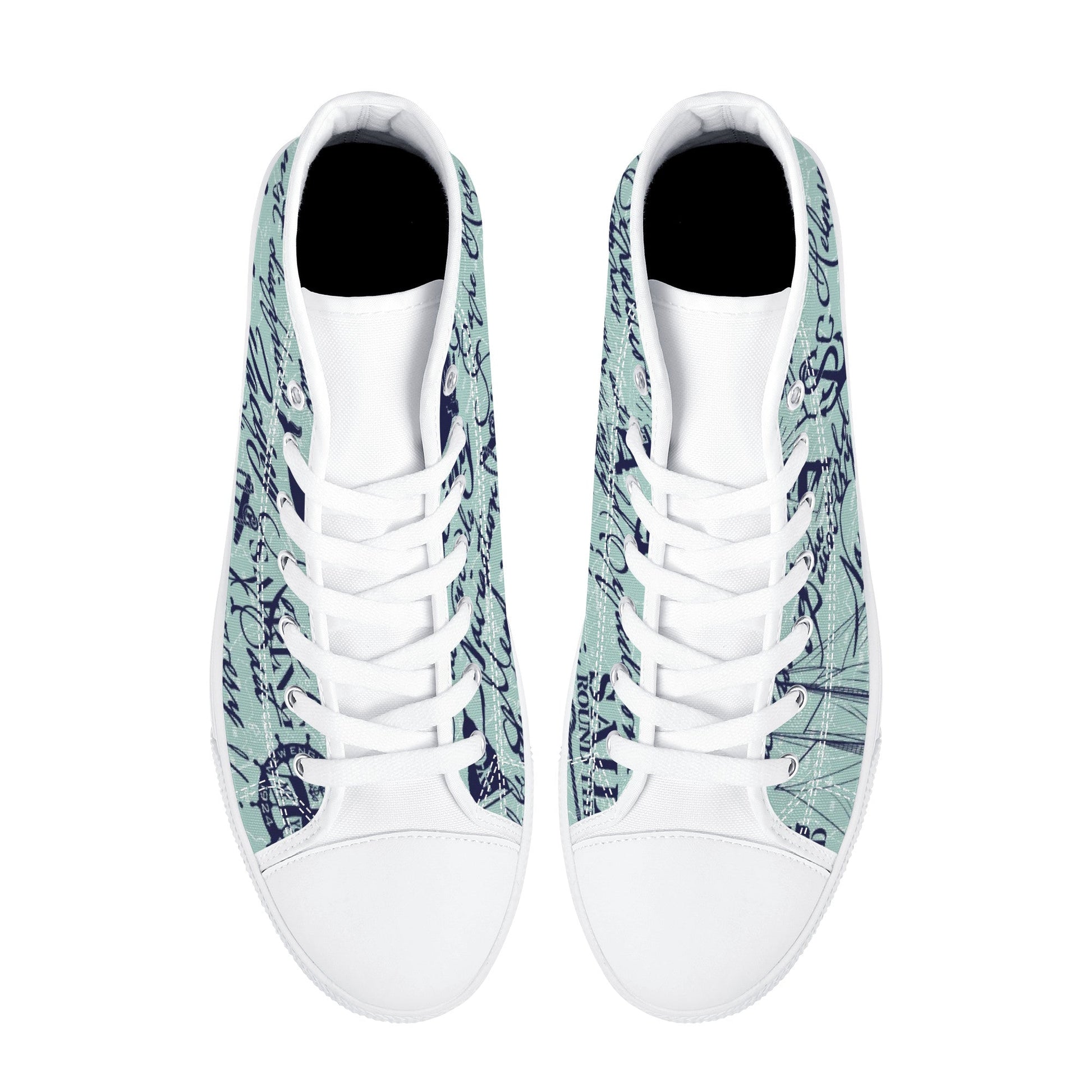 Designer High Top Canvas Shoes - D25 X1 Colloid Colors