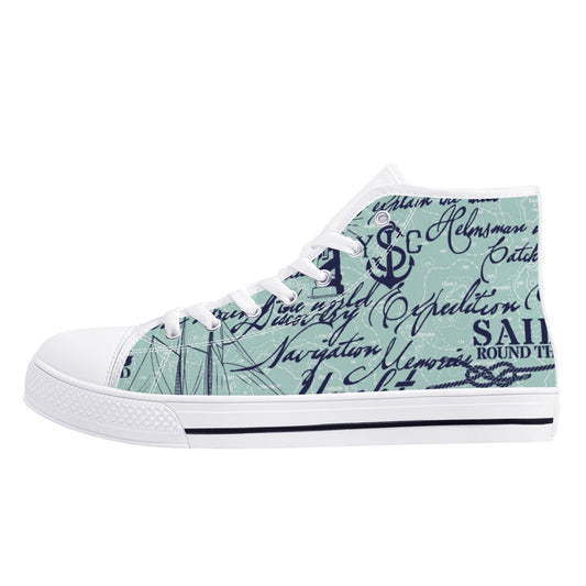Designer High Top Canvas Shoes - D25 X1 Colloid Colors