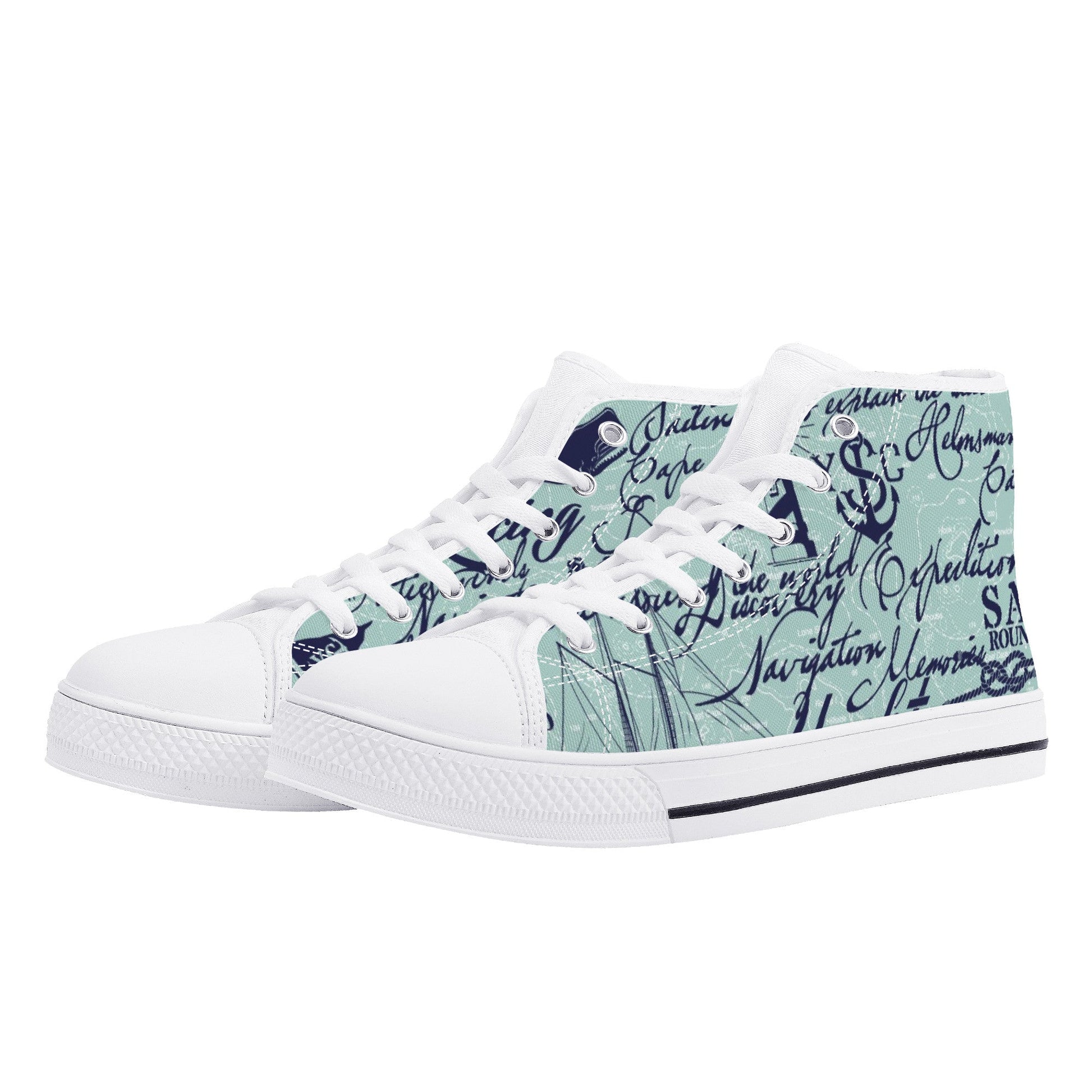 Designer High Top Canvas Shoes - D25 X1 Colloid Colors