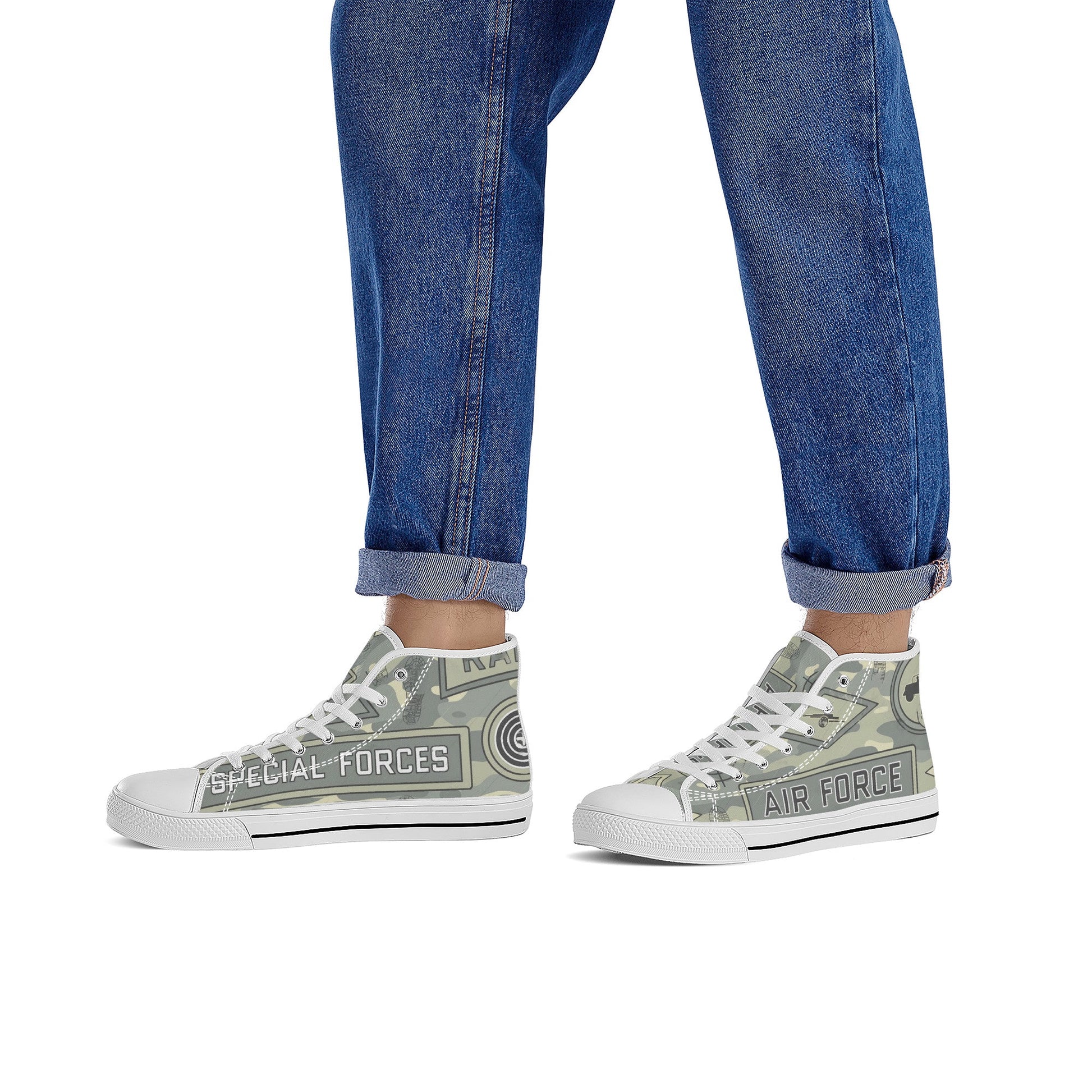 Designer High Top Canvas Shoes- FWS X1 Colloid Colors
