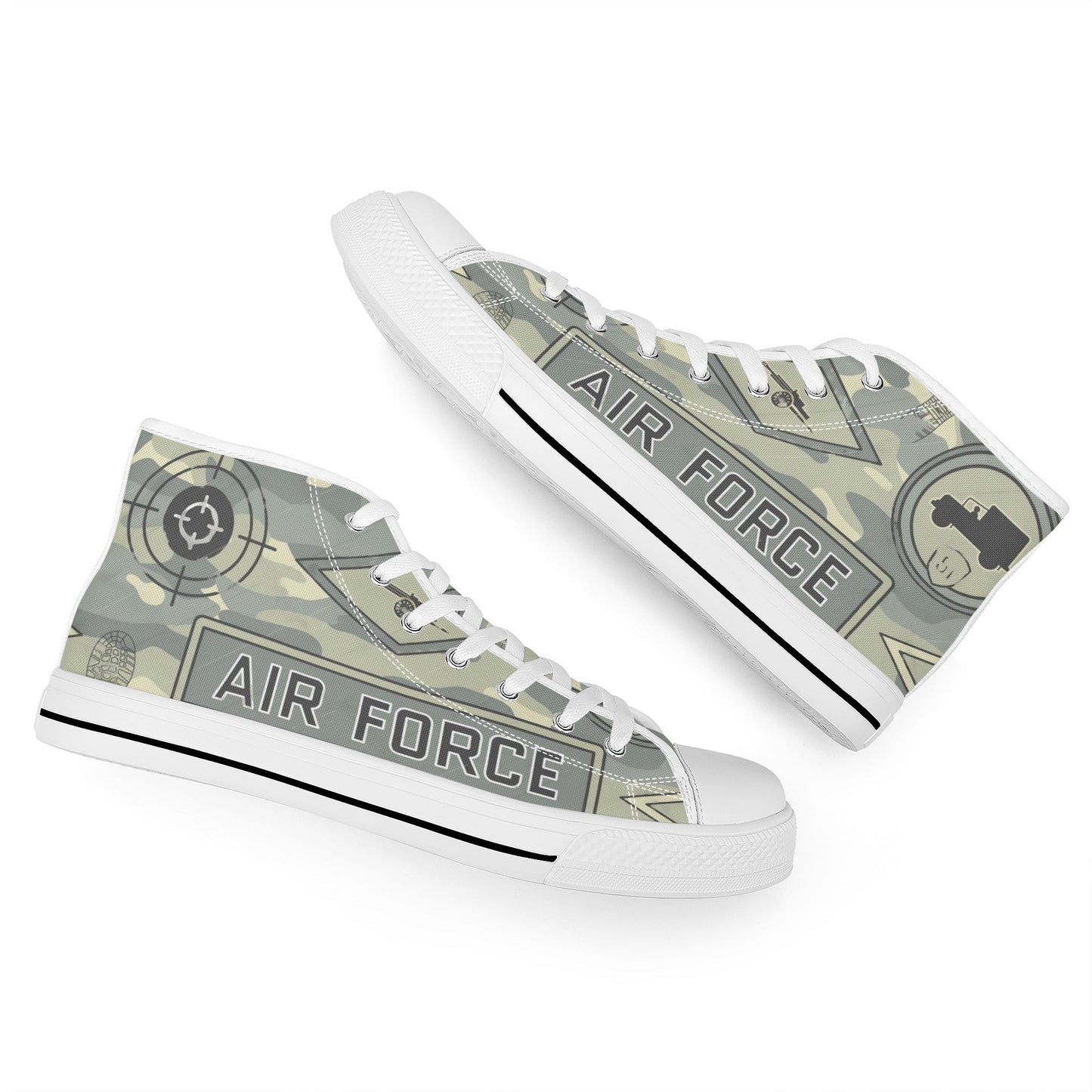 Designer High Top Canvas Shoes- FWS X1 Colloid Colors