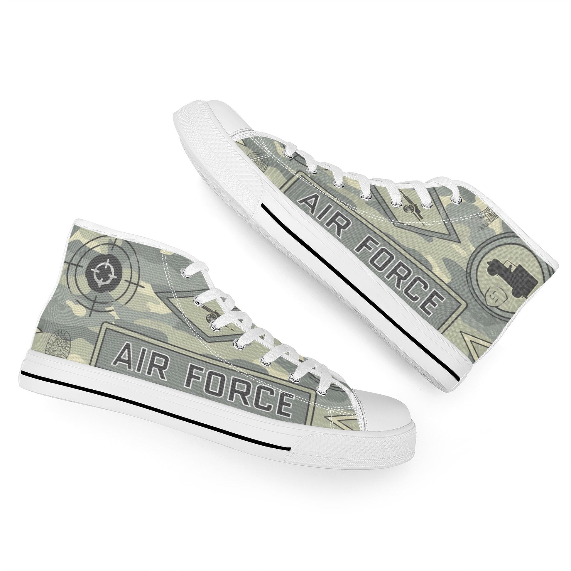 Designer High Top Canvas Shoes- FWS X1 Colloid Colors