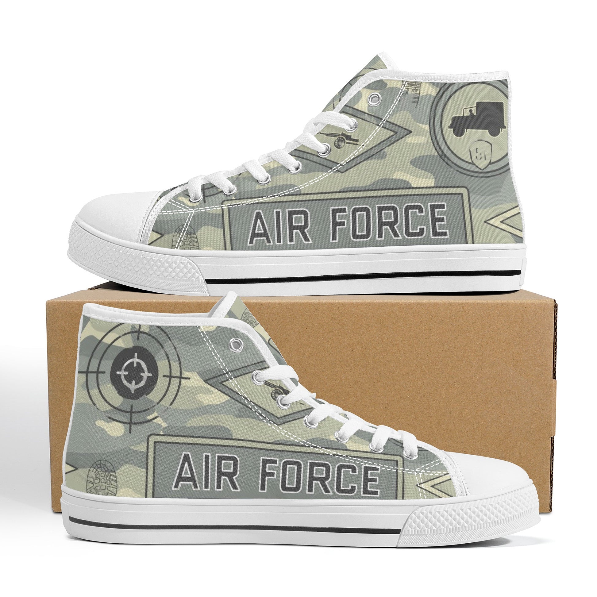 Designer High Top Canvas Shoes- FWS X1 Colloid Colors