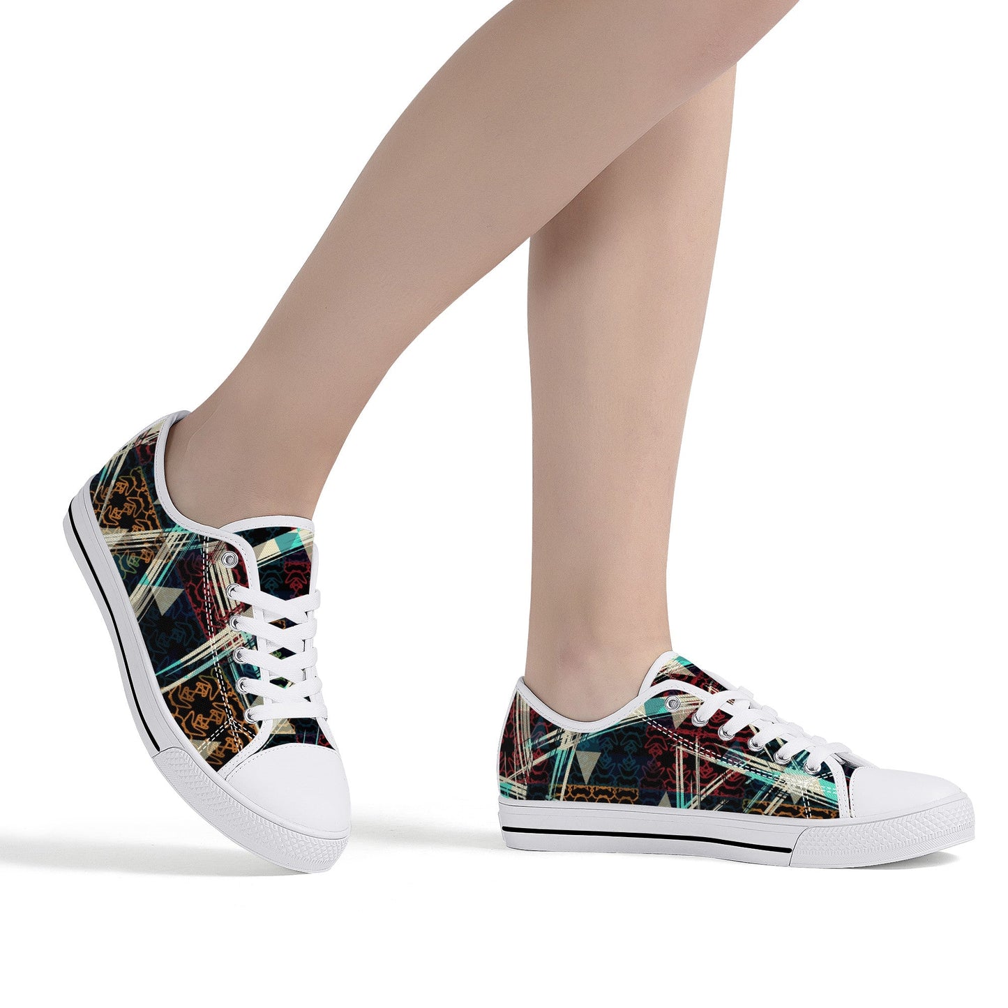 Designer Low Top Canvas Shoes - FXS X3 Colloid Colors