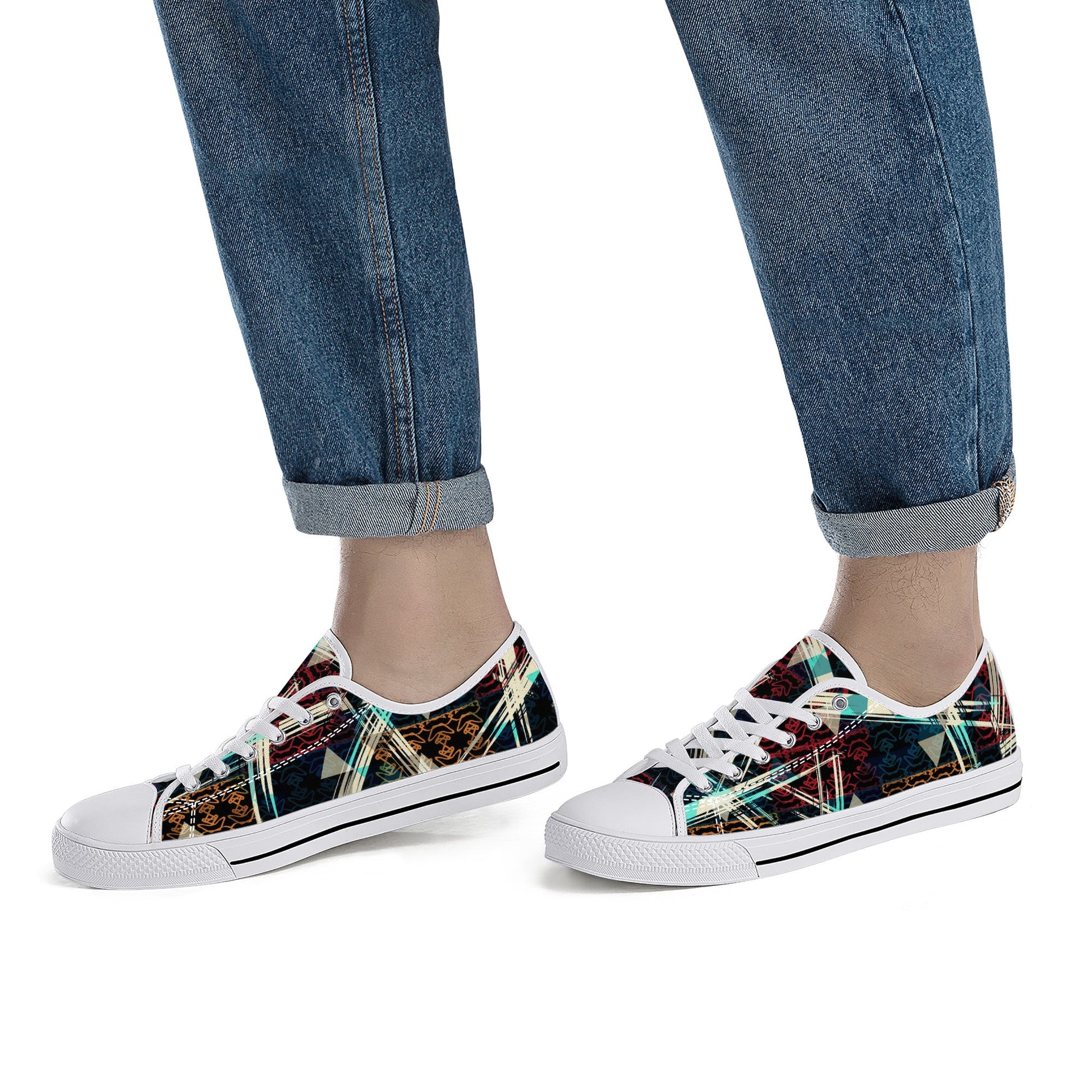 Designer Low Top Canvas Shoes - FXS X3 Colloid Colors
