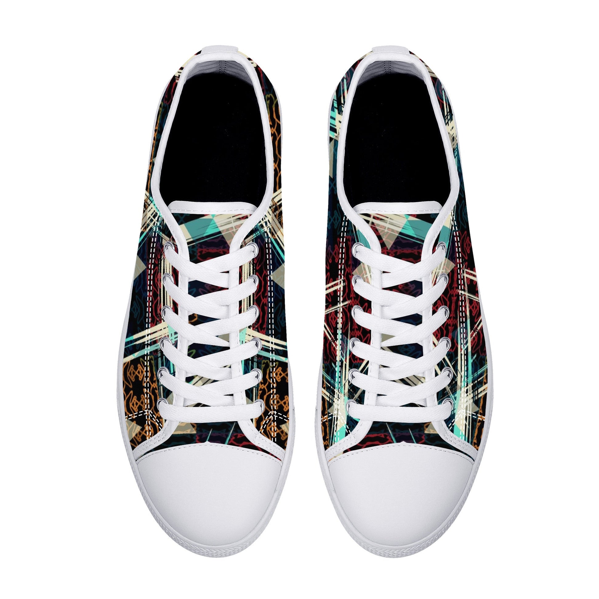 Designer Low Top Canvas Shoes - FXS X3 Colloid Colors