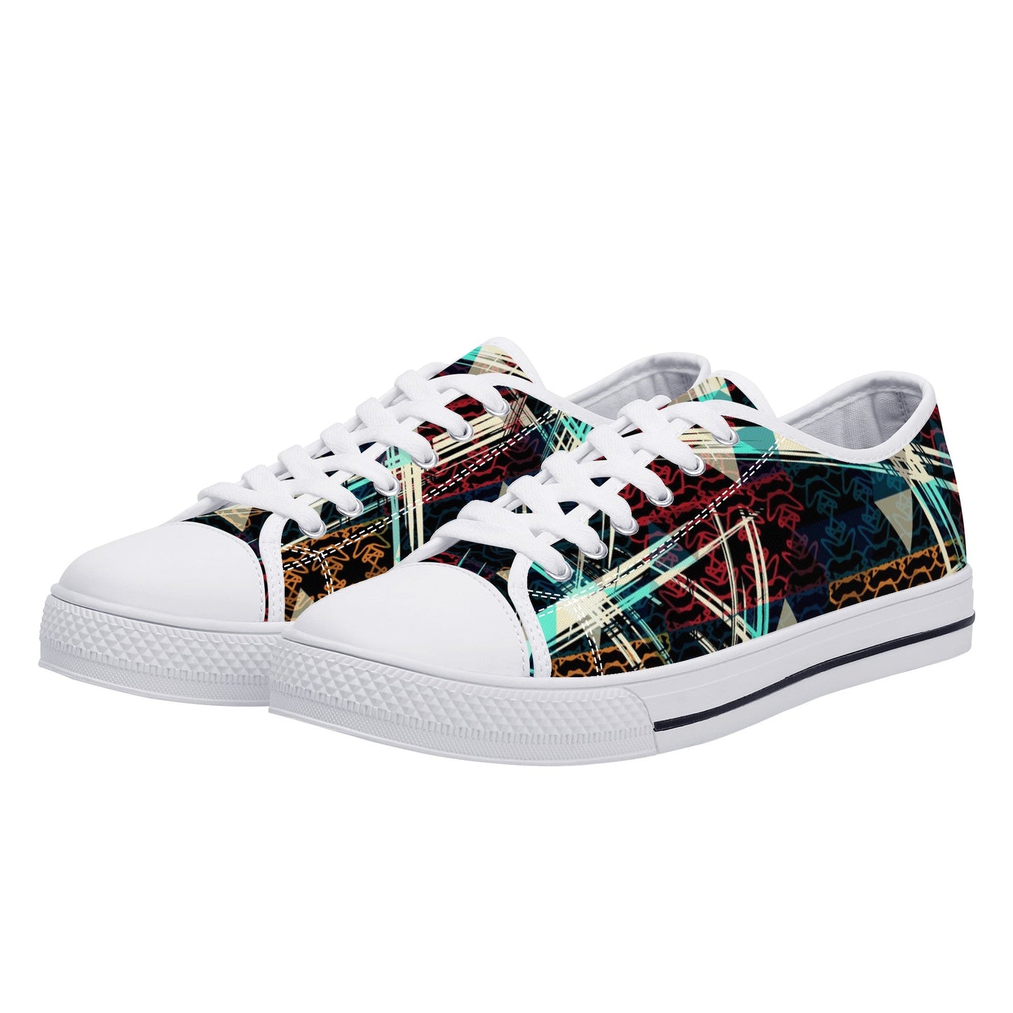 Designer Low Top Canvas Shoes - FXS X3 Colloid Colors