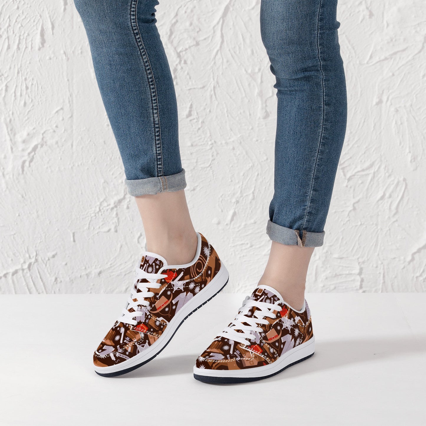 Designer Low Top Leather Sneakers -D15 X1 Colloid Colors