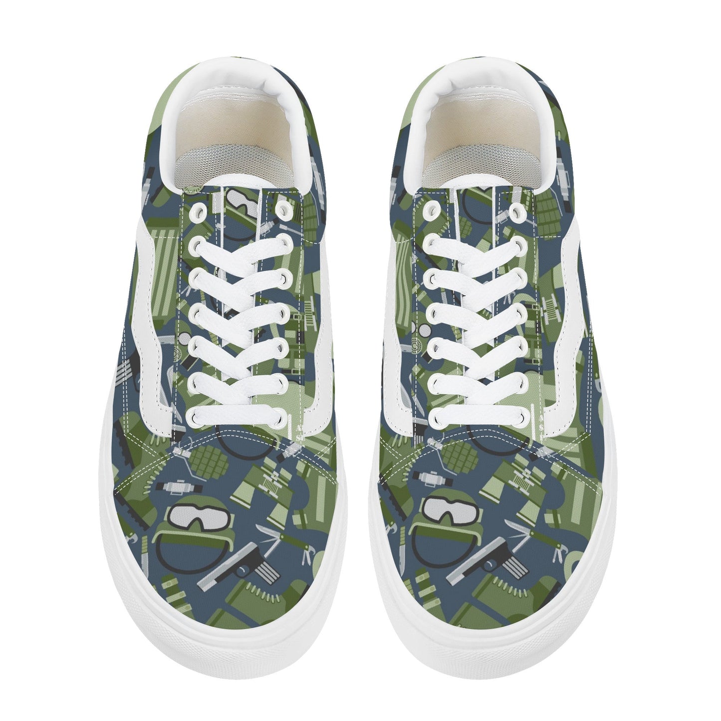 Designer Low Top Flat Sneakers -SF F21 X1 Colloid Colors