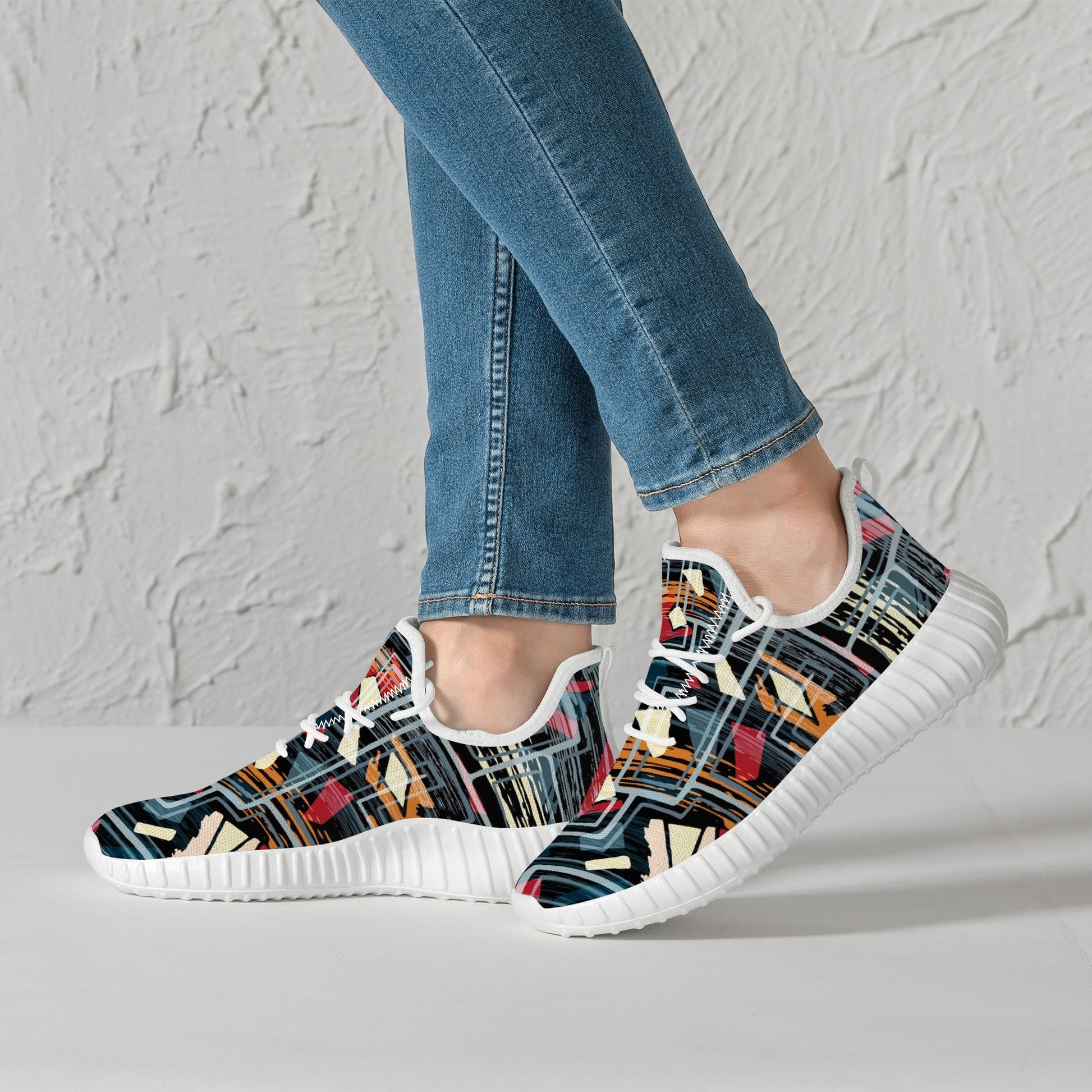 Designer Sneakers Casual - D19 Mesh Knit X3 Colloid Colors