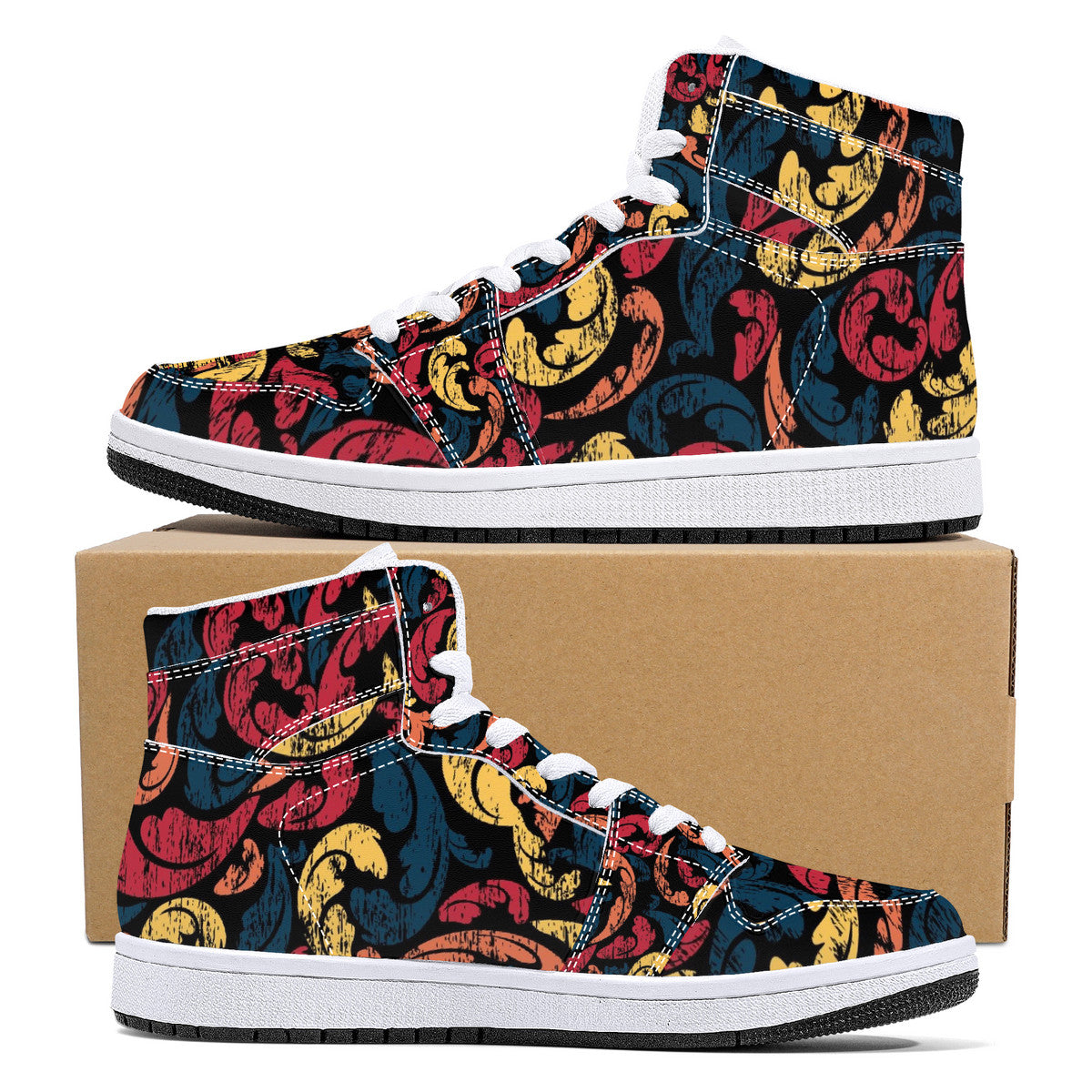 Designer Sneakers High Top Leather-D16 X1 Colloid Colors