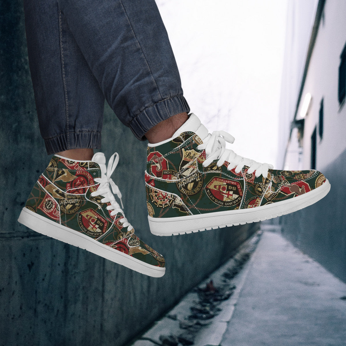 Designer Sneakers High Top Leather-D17 X1 Colloid Colors