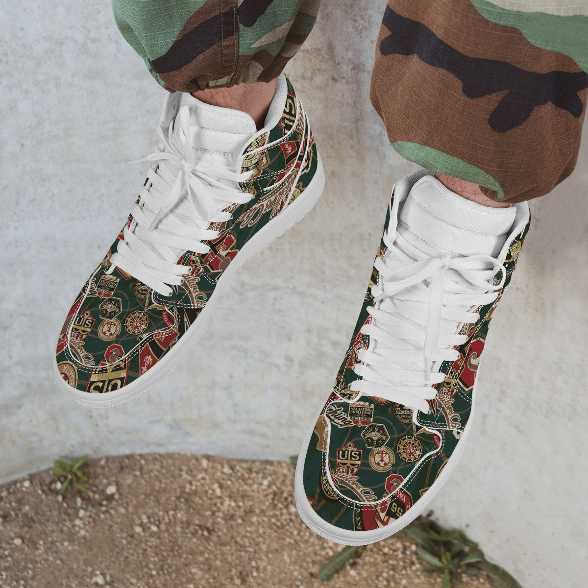 Designer Sneakers High Top Leather-D17 X1 Colloid Colors