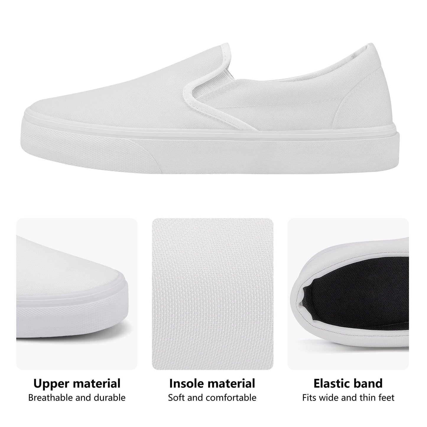 Custom Skate Slip On Shoes -New Style MD Colloid Colors
