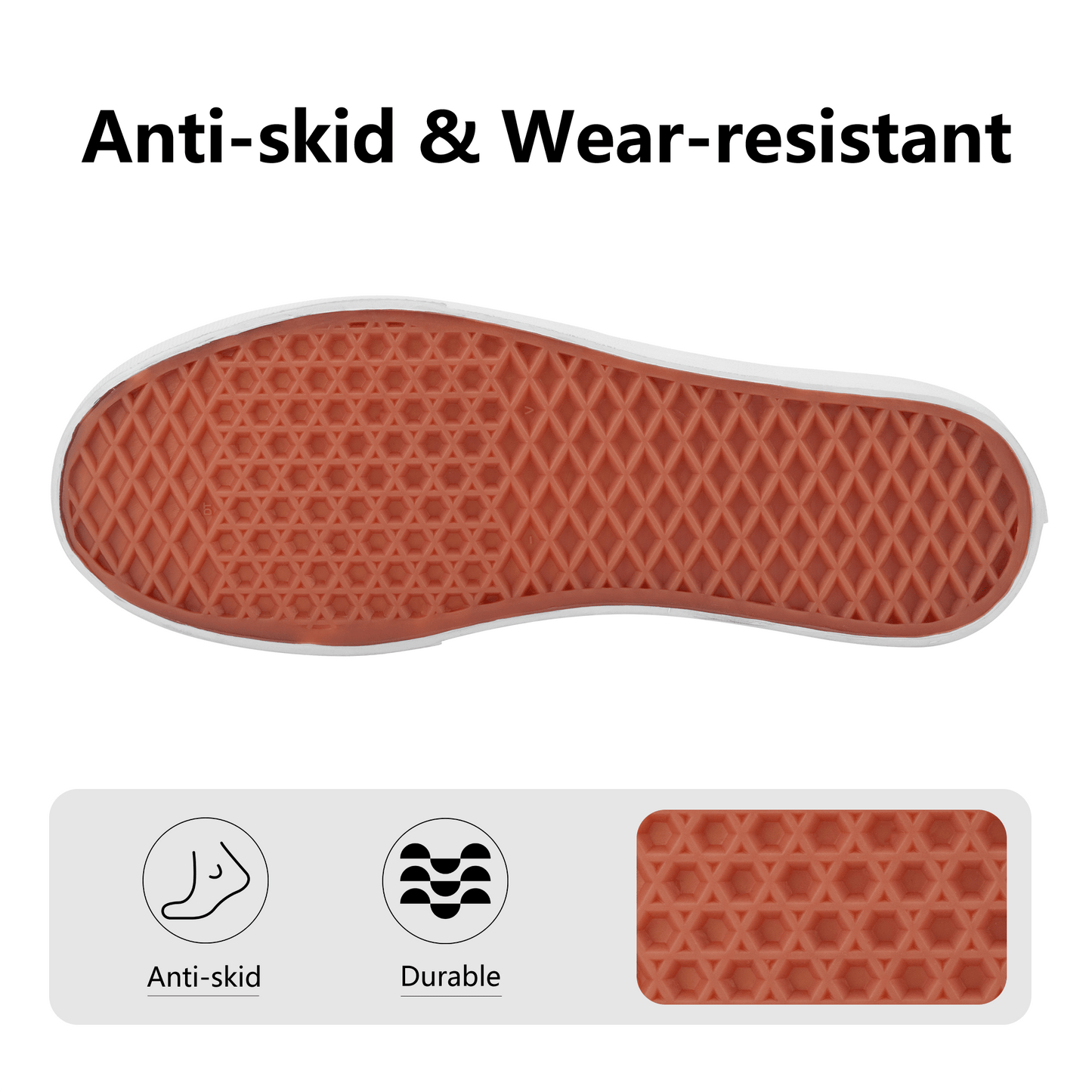 Custom Skate Slip On Shoes -New Style MD Colloid Colors