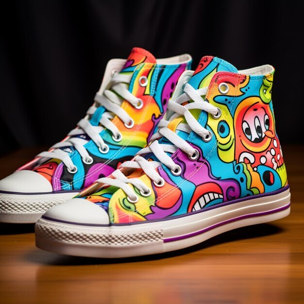 custom shoes ideas featuring anime