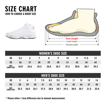 Custom Basketball Shoes high tops - White Colloid Colors 