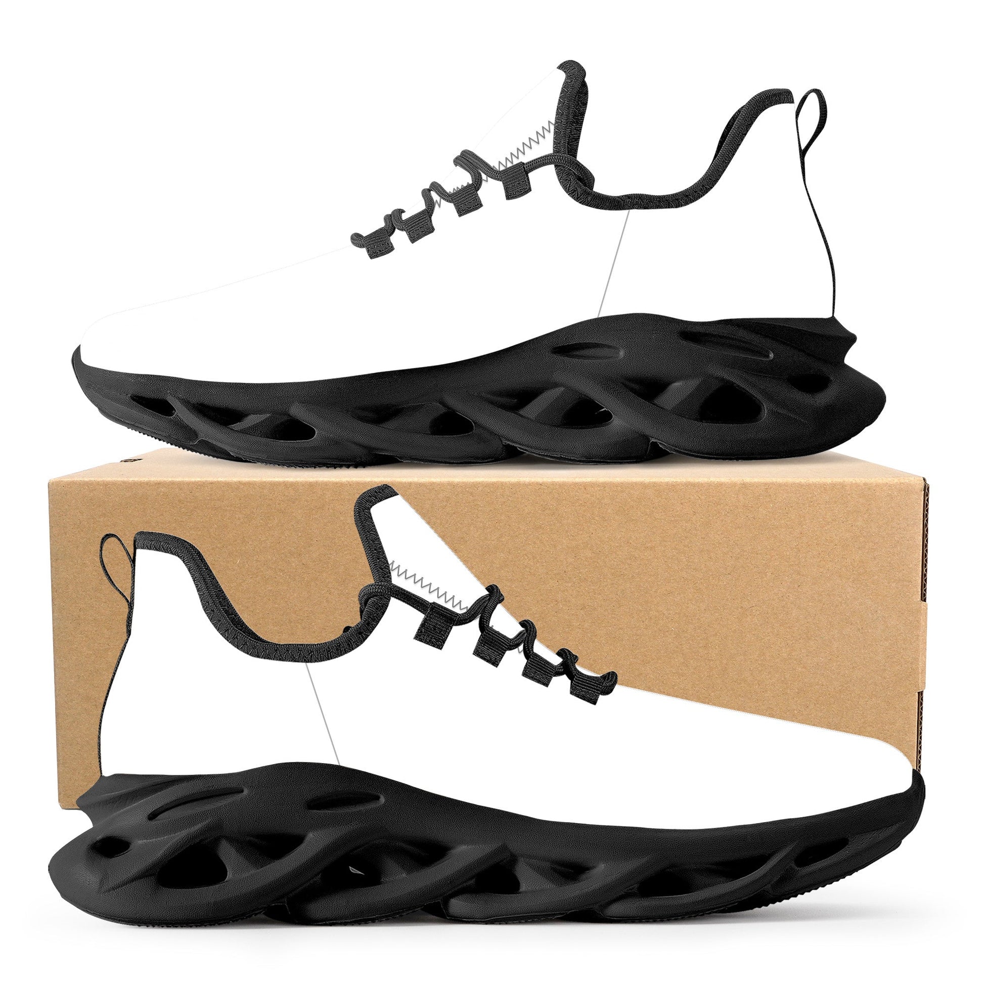 Custom Casual Sneakers - Black Flex Control Colloid Colors 